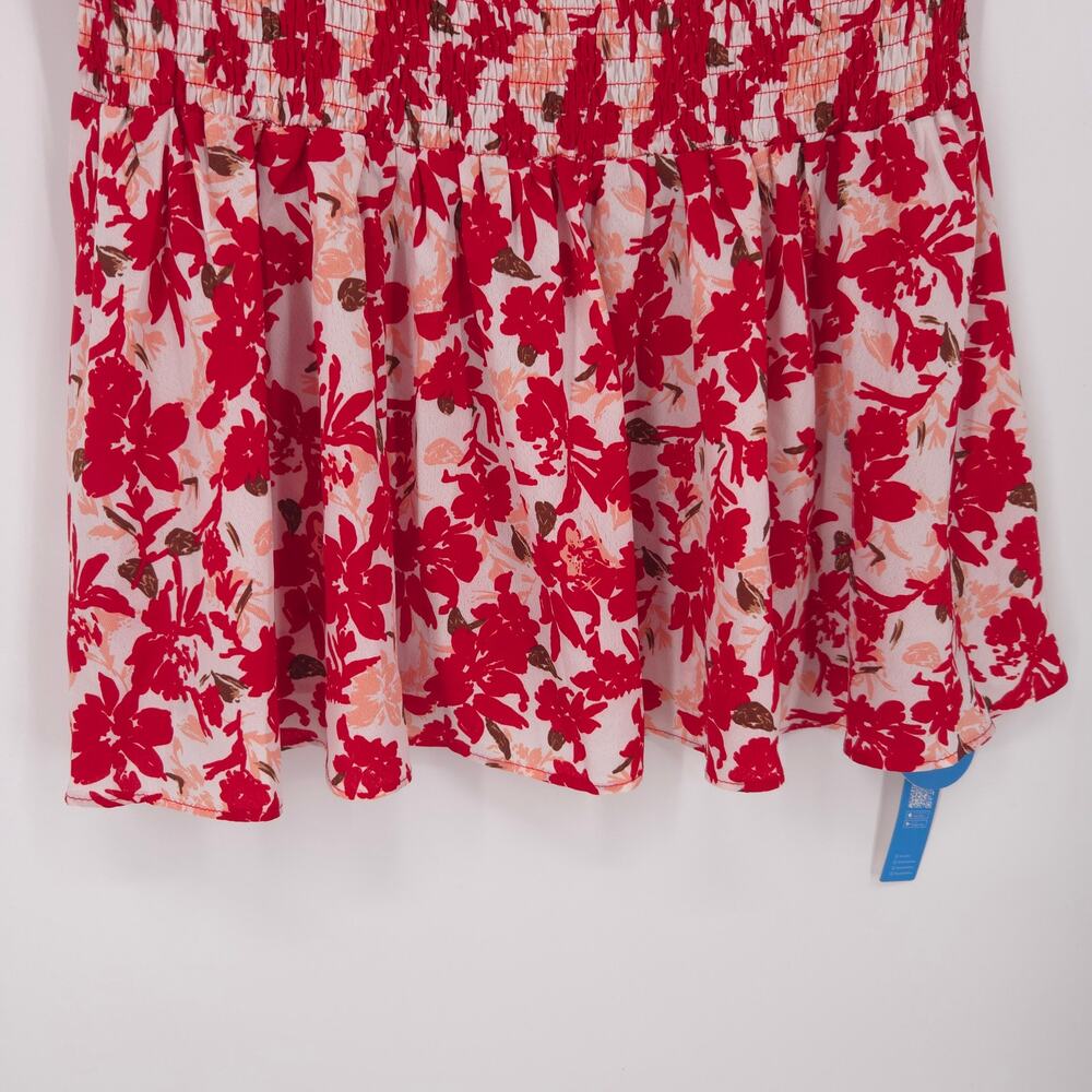 Cupshe Island Sun Floral Print Smocked Ruffled Midi Dress Size Large NWT - Picture 6 of 12